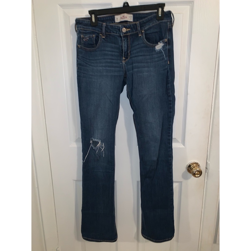 Hollister Distressed Boot-Cut Jeans